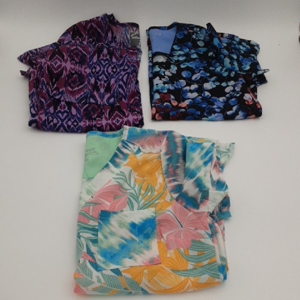 Butter Soft Crubs Colorful Patterned Women XS Bundle 3
